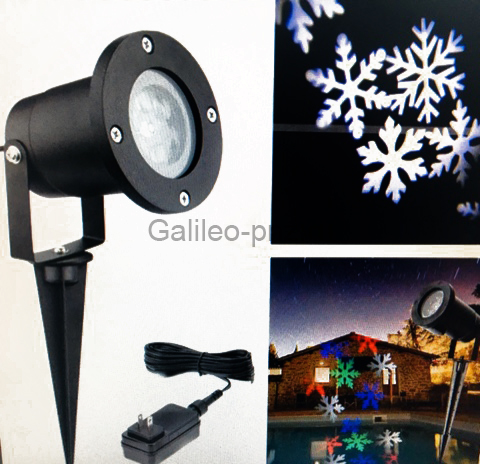 Проектор LED снежинки уличный 