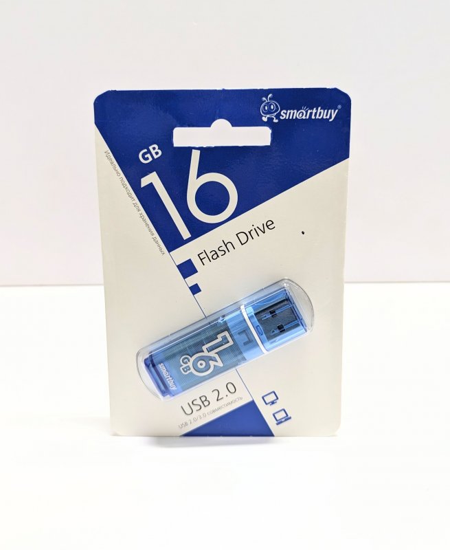 Smartbuy USB флеш-накопитель 16GB Glossy Series Blue