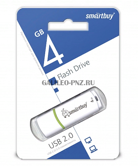 Smartbuy USB флеш-накопитель 4GB Crown White