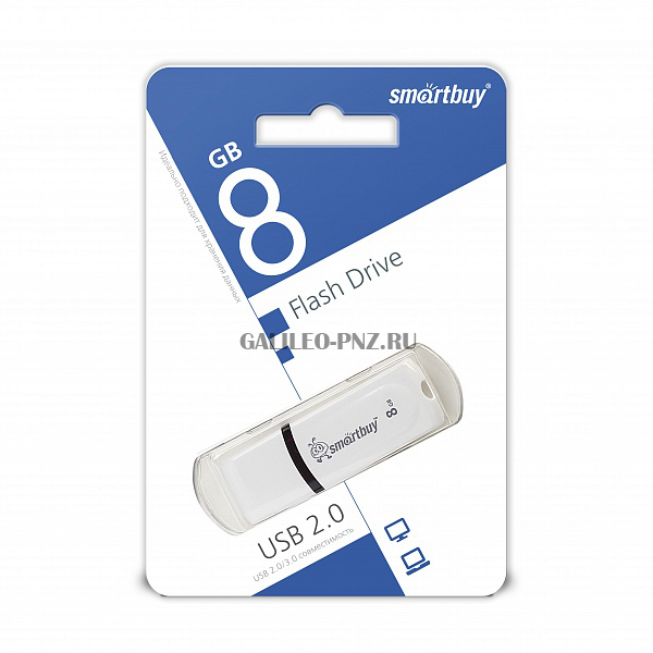 Smartbuy USB флеш-накопитель 8GB Paean White