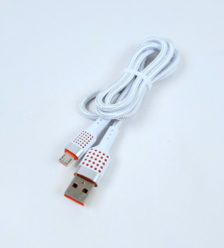 Шнур microUSB тканевый M11 1м 3A