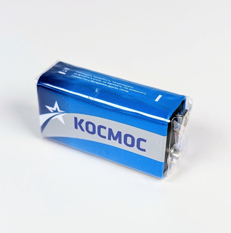 Крона Космос 6F22 9v солевая