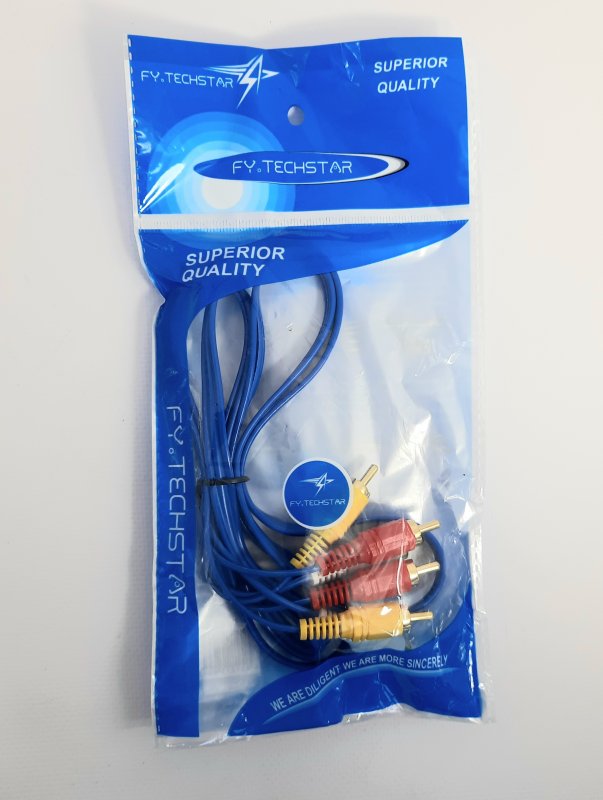 Шнур 3RCA-3RCA FY.TECHSTAR 1м