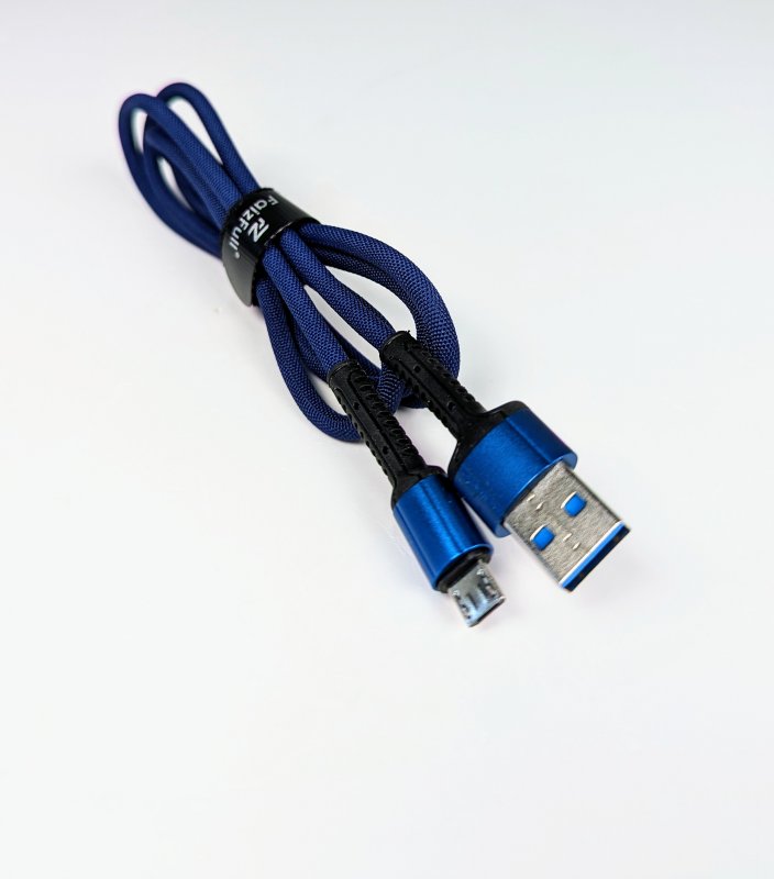 Шнур microUSB тканевый K39 1м 3A