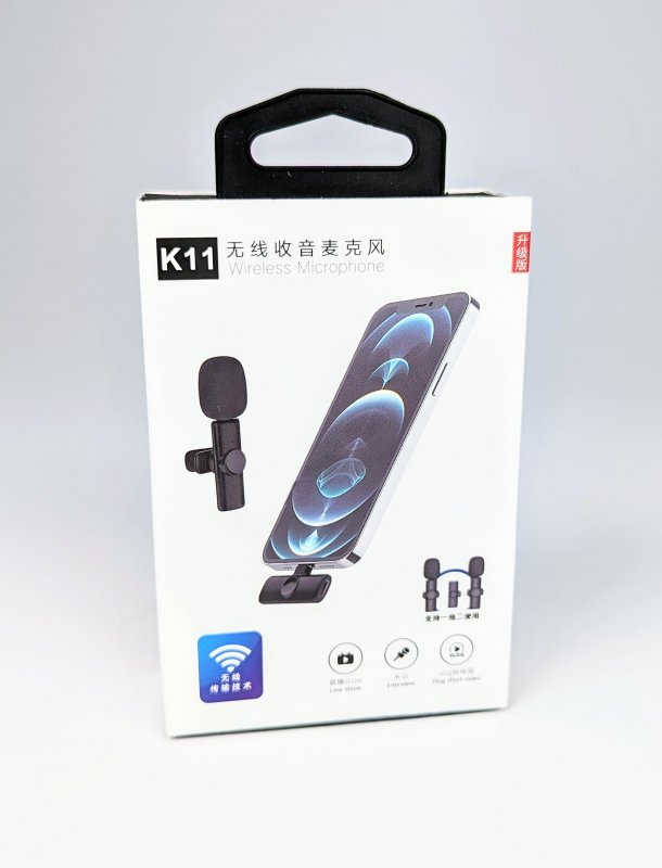 Микрофон петличный беспроводной K11 Lighting/Type C (2шт)