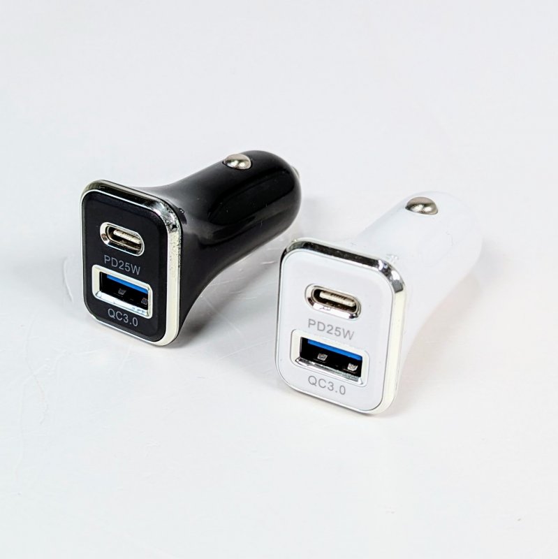 Переходник USB в прикуриватель на 1 вход +TypeC B BK-555 25W 3A