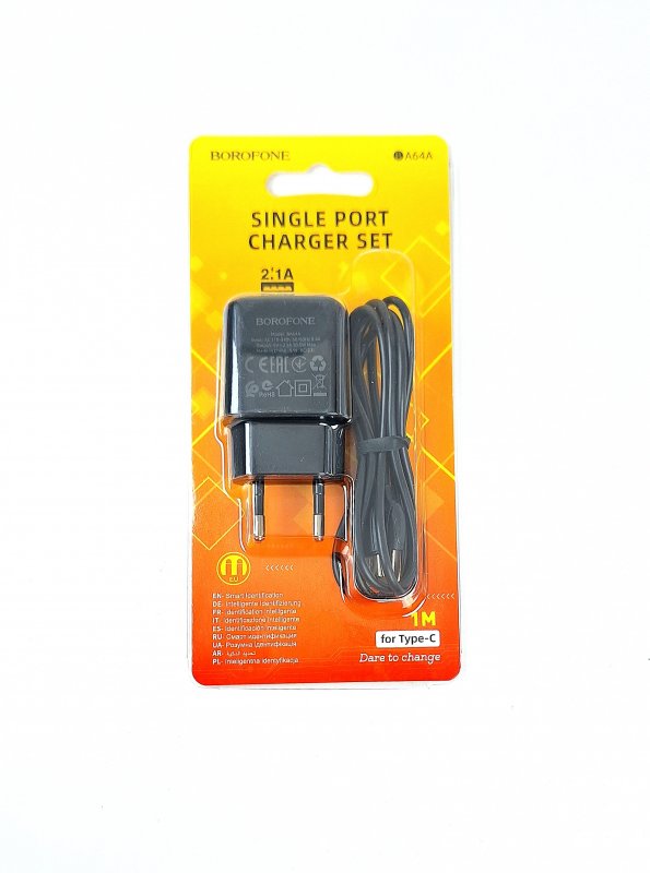 СЗУ Type-c BRFN BA64A 2.1A 1USB