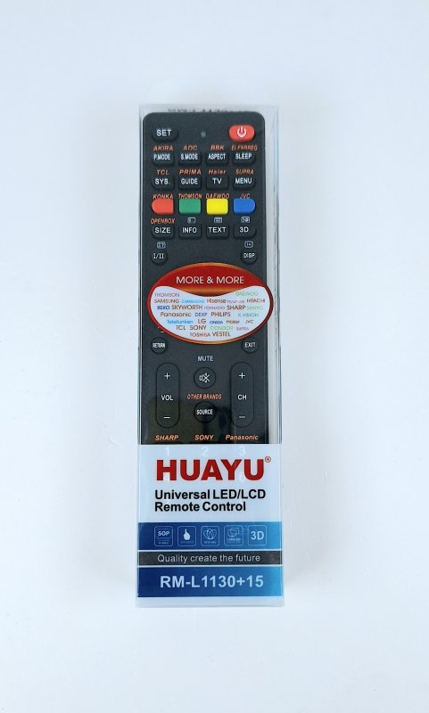 ТВ пульт универсальный RM-L1130+15