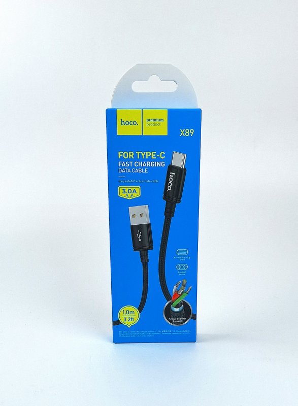 Шнур Type-c hoco. X89 3A 1м 